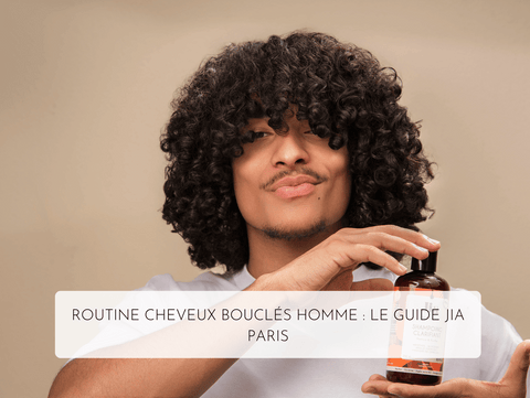 Homme : découvrez la routine idéale pour cheveux bouclés, frisés ou crépus. Hydratation, définition et soins naturels Jia Paris pour des boucles maîtrisées.