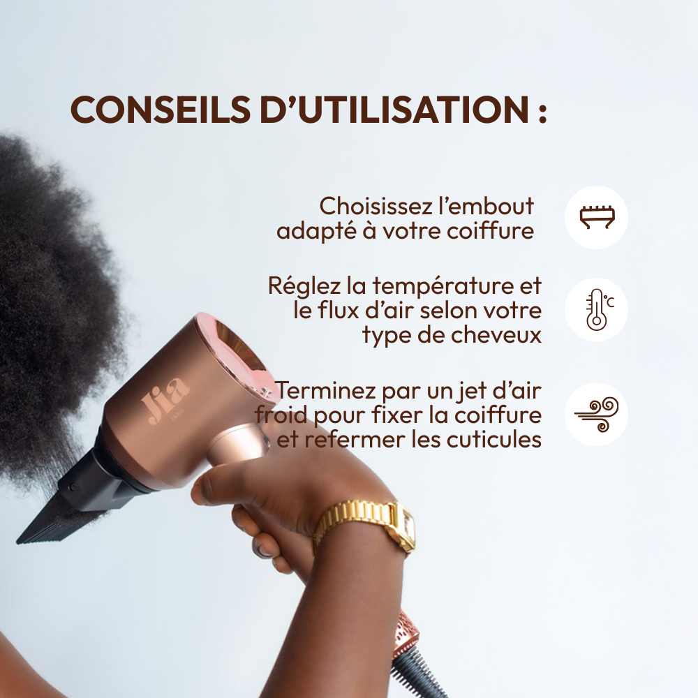 Sèche-Cheveux Ionique - Jia Paris