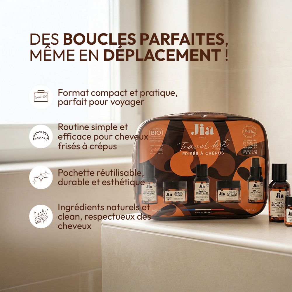 Travel Kit Frisés à Crépus - Jia Paris