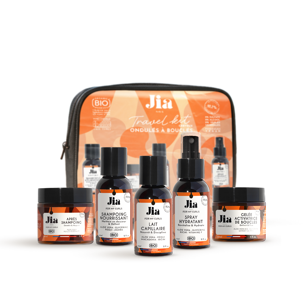 Travel Kit cheveux Ondulés à Bouclés Jia Paris
