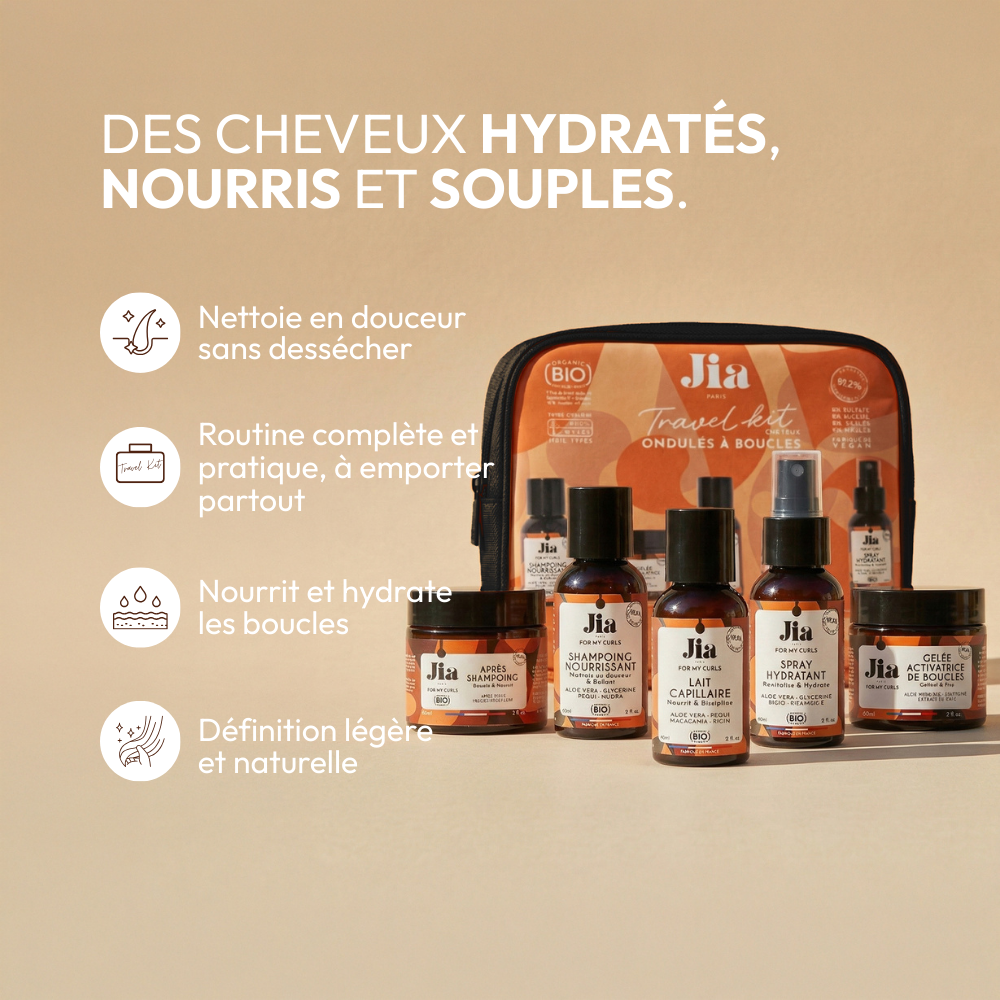 Travel Kit Ondulés à Bouclés - Jia Paris