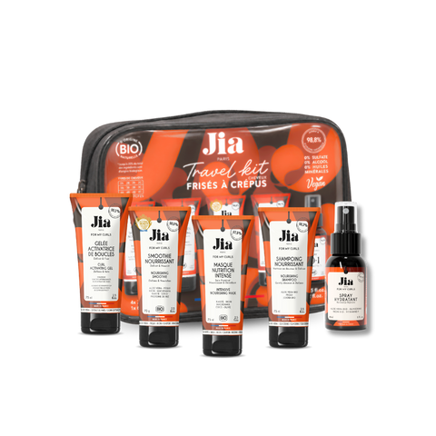 Kit de viaje para cabello rizado y encrespado