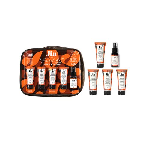 Kit de viaje para cabello rizado y encrespado